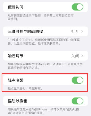 德令哈苹果授权维修站分享iPhone轻点无法唤醒怎么办