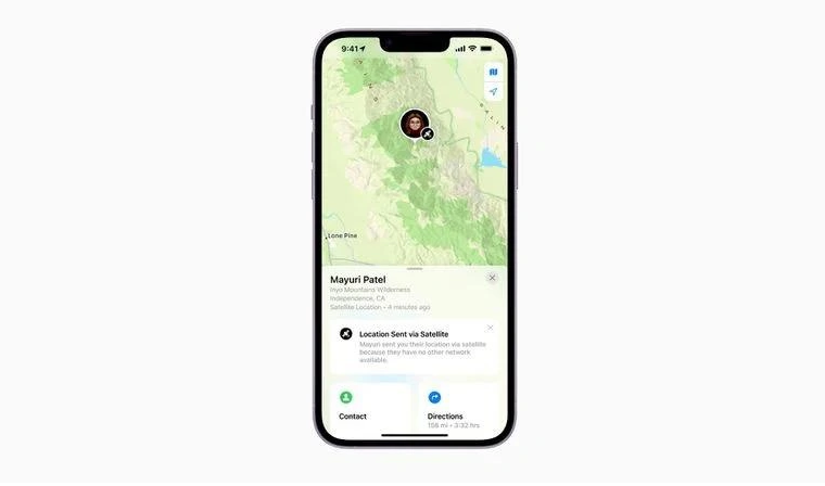 德令哈苹果14维修分享iPhone14系列中 FindMy功能通过卫星分享位置方法教程 