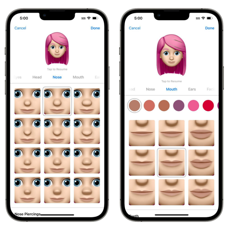 德令哈苹果手机维修分享​iOS 16中的拟我表情有了哪些变化和升级 